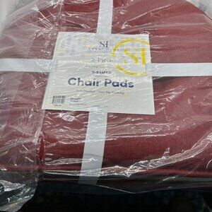 sweet home collection chair seat cushion pad set 2 pack